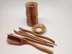 Gong Fu Tea Tools Bamboo Medium Size Tools 6 PCS M001 N3