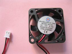 2 pcs Brushless DC Cooling Fan 12V 4010S 7 Blades 2 wire 40x40x10mm Sleeve-bearing Skywalking N2
