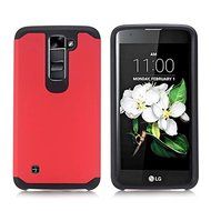 LG K7 Case, LG Tribute 5 Case, ARSUE [Shock Absorption] Drop Protection Hybrid Dual Layer Armor Defender Protective... N12