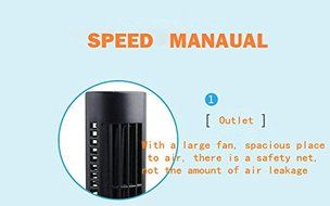 USB electric fan tower mini stereo type air conditioner small fan creative birthday present no fan blade (Pink) N6