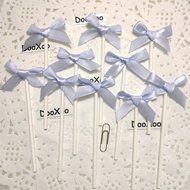 DOOXOO Purple Bowknot Baby Shower Cupcake Toppers Party Food Picks Muffin Decoration Baby Shower Party Decorations... N2