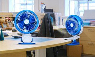 LOHOME&reg; 360 Degree Rotation Fan, Portable Mute Desktop Fan for PC Laptop Notebook Electronic Rechargeable Cooling... N14