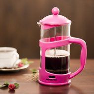 Ovente FPT12B 12oz French Press Coffee Maker, Great for Brewing Coffee and Tea, 3 cup, Black N3