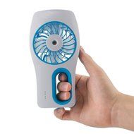 Baaaq Handheld Water Misting Fan with Cooling Mist Humidifier for Beauty, Home, Office and Travel (Blue) N5