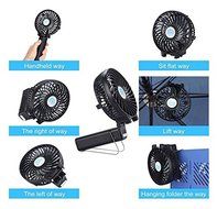 Portable Battery USB Rechargeable Handheld Mini Foldable Cooling Desktop Fan for Home Office Outdoor Workout Camping... N5