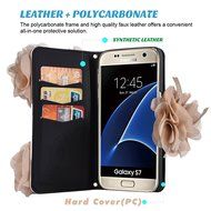 Samsung Galaxy S6 Edge Case,Yaheeda [Card Slot] Magnetic Hybrid Flip Wallet Women Handbag with Shoulder Chain... N8