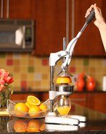 Cilio Commercial Grade Citrus Press, Silver N3