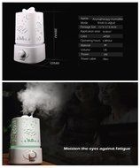 1.5L Aromatherapy diffuser air Ultrasonic humidifier LED Night Light With Carve Design air mist maker for Home... N4