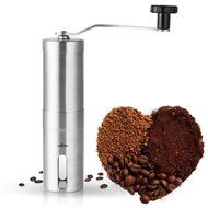 UYIKOO &reg; Manual Slim Coffee Grinder and Conical Ceramic Burr Spice Mill,Coffee Grinder, Precise Stainless Steel...