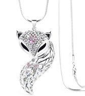 2016 New Style Women Fashion Fox Long Sweater Chain (Platinum) N5