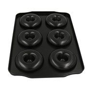 Large Donut Pan Nonstick 6-Cavity Easy to Clear 12.5" 8.5" Size,perfect gift - DarNio Chefmade N3