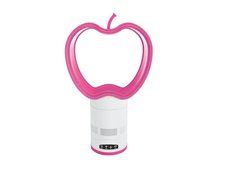 GoWISE USA GW21108 Bladeless Oscillating Fan with Remote Control Apple Design Timer, Pink