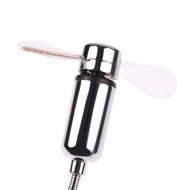 Vitoki Mini Flexible Gooseneck LED Clock USB Fan For PC Notebook Real Time Display Function N8