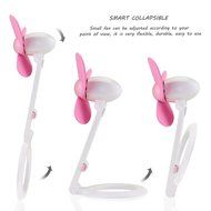 iEGrow USB Mini Personal Fan, Desk Fan, Home Kitchen Fan, Office Fan, Travel Fan with Hand-held Flexible Folding... N21
