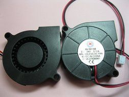 2 pcs Brushless DC Blower Fan 5015B 24V 2 Wires 50x50x15mm Ball-bearing Skywalking N2