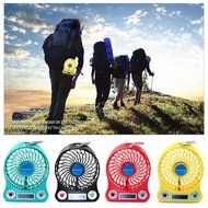 TechIntheBox LED display Portable Fan 4-inch 3 Speeds Mini USB Rechargeable Fan with LED Light Powered By Electric-powered... N24