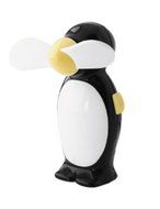 StealStreet SS-KD-5040-BLACK Foam Bladed Personal Penguin Fans with Lanyard Strap, 4", Black