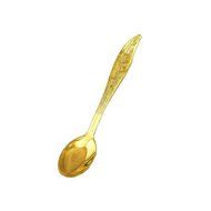 Retro Creative Coffee Scoops Stirring Spoon Sugar Spoon Tea Spoon with Fruit Fork Set of 6 (Silver) N4