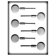 Small Round Flat Pop Hard Candy Molds