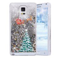 Galaxy Note 4 Case,Galaxy Note 4 Liquid Cover,PHEZEN Christmas Tree Santa Claus Design Cool Quicksand Moving Stars... N7