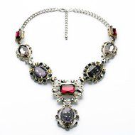 Worldwide Mall New Styles Statement Necklace 2015 Fashion Turkish Jewelry Elegant Resin Stone Plant Pendant Luxury... N4