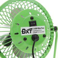Bao Xin 360 Degrees Rotating USB Powered Tabletop Fan Mini Metal Electric Fan for Summer, Work, Office, Pc, Notebook... N38