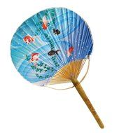 Japanese Style Beautiful Hand Held Fan Wood Handle Hand Fan, No.10