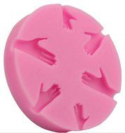 BleuMoo DIY Silicone Palm Shape Cake Decorating Mold Sugarcraft Fondant Mould Tools N3