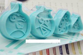 Anyana 4pcs set Angry Birds Plastic Plunger And Cookie Cutter Cake Mould Tool Kitchen Tool Sugar Paste Baking... N2