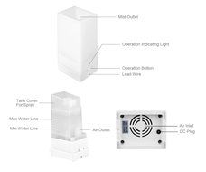 Essential Oil Diffuser, Aidodo Multi-function Mist Aromatherapy Diffuser with Color Changing LED Light for Home... N5