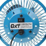 Bao Xin 360 Degrees Rotating USB Powered Tabletop Fan Mini Metal Electric Fan for Summer, Work, Office, Pc, Notebook... N45