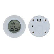 Hense Mini Digital Round Thermometer Hygrometer Temperature Humidity Meter for Pet Case HT27-TS-W0032(black) N3