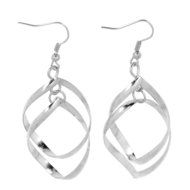 Women Fashion Jewelry 925 Silver Sterling vintage Dangle Earrings Elegant Stud C N15