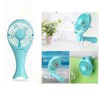 Baaaq Mermaid Portable Battery Fan USB Mini Foldable Personal Cooling Fans for Home and Travel (Blue) N9