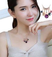 New Statement Choker Women Bib Fashion Chunky Chain Necklace Crystal Flower N6