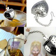 MAXGOODS Fine Heart Tea Infuser Strainer Filter Stainless Steel 2-Pack