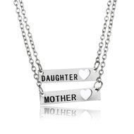 Sister Heart Horse Silver Chain Choker Family FriendShip Charm Pendant Necklace N6