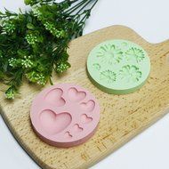 Webake Silicone Fondant Cake Mold Chocolate Sugar Craft Decorating Tool (Pink,Green)