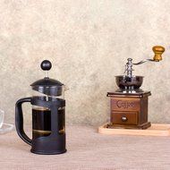 YINGMO French Press 350ml 12 oz Coffee, Espresso &amp; Tea Maker, Stainless Steel &amp; Heat Resistant Borosilicate Glass... N2