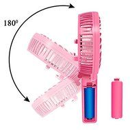 LinGear Portable Collapsible USB Rechargeable Hand Handheld Mini Fan For Laptop Computer Desk Desktop Table Floor... N23