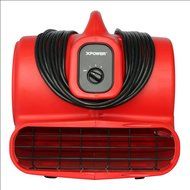 XPOWER X-600A 1/3 HP 2400 CFM 3 Speed Air Mover with GFCI Outlets for Daisy Chain, 3.8-Amp N8