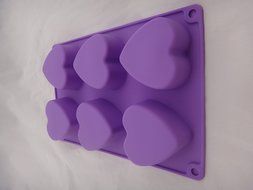 Big Heart Valentine Muffin Cupcake Chocolate Soap Pudding Tray Silicone Mold