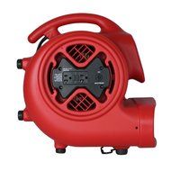 XPOWER X-600A 1/3 HP 2400 CFM 3 Speed Air Mover with GFCI Outlets for Daisy Chain, 3.8-Amp N10
