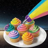 Y&amp;XL&amp;H Tri-color Icing Piping Decorating Bag Nozzle Converter Cream Coupler Cake Tool