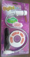 LED Programmable Message Fan W/custom Drawing - USB Powered (Red Led) N4