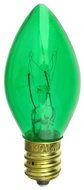 7 Watt C7 Transparent Outdoor Patio Party Christmas Novelty Replacement Bulbs, 25 Pack (Red) N3