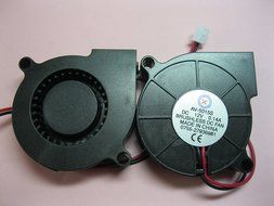 2 pcs Brushless DC Blower Fan 5015S 12V 2 Wires 50x50x15mm Sleeve-bearing Skywalking N2