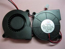 2 pcs Brushless DC Blower Fan 5015S 12V 2 Wires 50x50x15mm Sleeve-bearing Skywalking N3