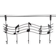 The Door 5 Hook Rack Decorative Hanger for Hanging Your Clothes Coat Hat , Black by Lightess N6