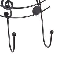 The Door 5 Hook Rack Decorative Hanger for Hanging Your Clothes Coat Hat , Black by Lightess N7